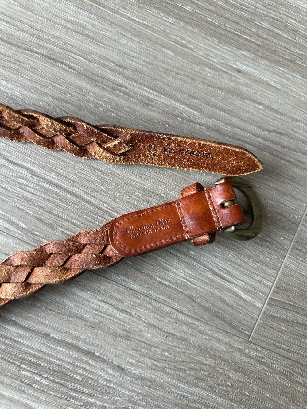 Christian Dior Braided Leather Belt in Brown - Picture 16 of 16